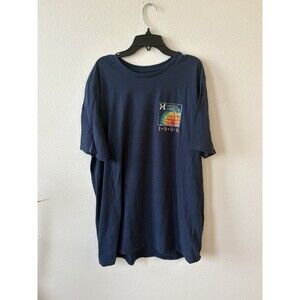 Under Armour Men's Blue Short Sleeve 1996 Globe Graphic T-Shirt Size XL